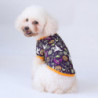 2pcs Halloween Series New Dog Clothes Autumn Pet Decoration Clothes L Size (black Bat Magic Hat)