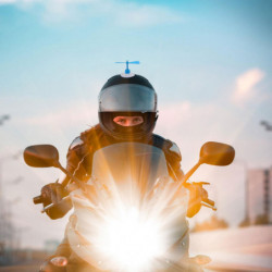 10 Pcs Motorcycle Helmet Propeller Dragonfly Wings Suction Cup (Random Color)