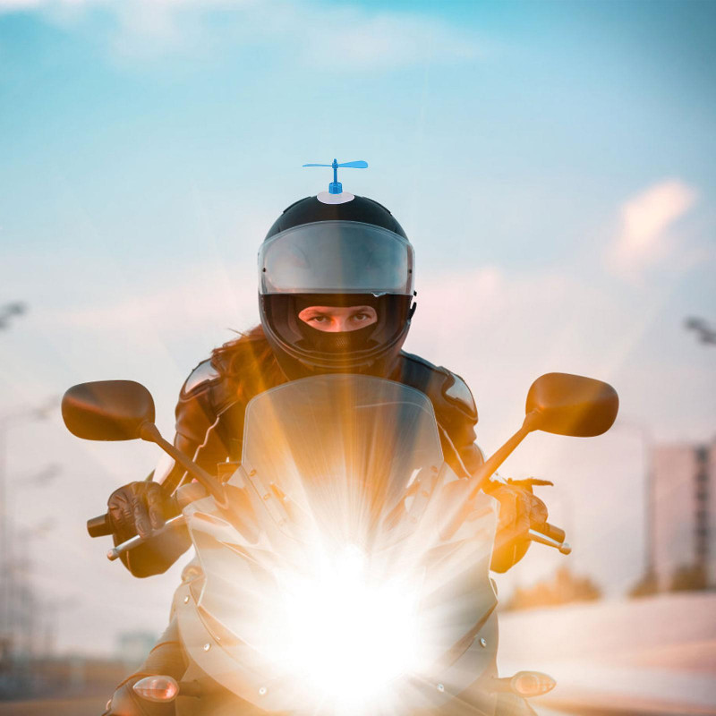 10 Pcs Motorcycle Helmet Propeller Dragonfly Wings Suction Cup (Random Color)