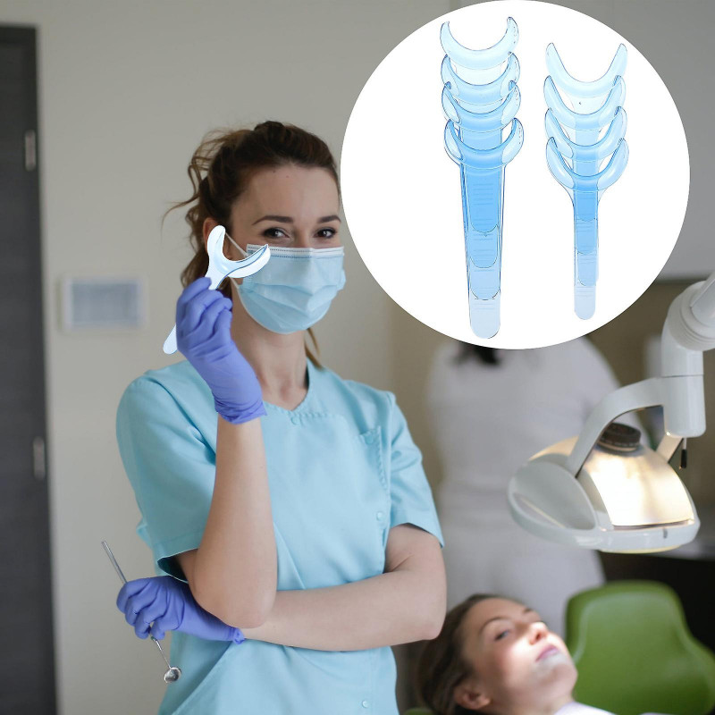 8 PCS Mouth Prop Dental Lip Cheek Retractor Mouth Opener Teeth Oral Care Tool