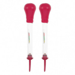 2pcs Suction Type Battery Electrolytic Hydrometer Electro-hydraulic Density Meter