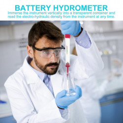 2pcs Suction Type Battery Electrolytic Hydrometer Electro-hydraulic Density Meter