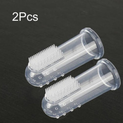 Cat Cleaning Supplies Super Soft Dog Toothbrushes Silica Gel Pet Finger Toothbrush Plush Dog Plus Bad Breath Care Tools