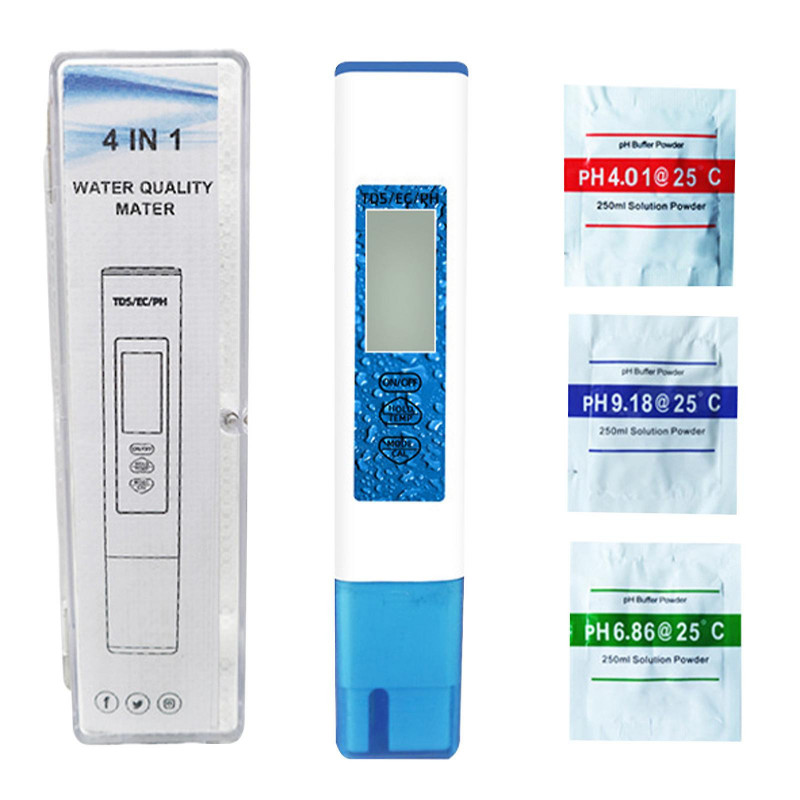 Acidity Meter Pen Temperature Four In One Detector Fish Tank Water Quality Detection Pen