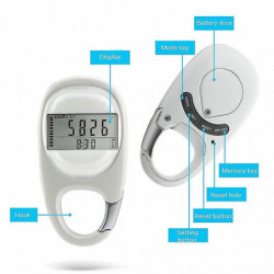 Podomètre 3D Digital Fitness Tracker pour la marche Course Simple Podomètre Tracker