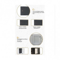 4pcs Vehicle Reptile Thermometer S-ws05 Mini Electronic -hygrometer For Fish Tank / White