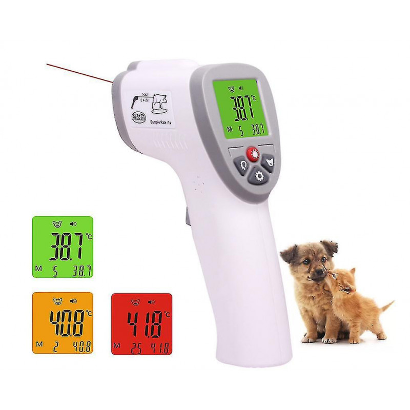 Thermomètre Animal Thermomètre Animal Animal Chien Chien Vache Mouton Cochon Lapin Infrarouge Sans contact Thermomètre