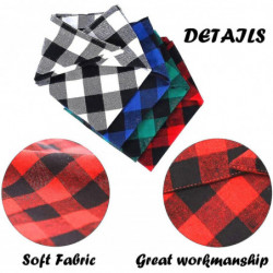 4pcs Plaid Dog Bandanas, triangle écharpe réversible pour animaux de compagnie pour garçon et fille