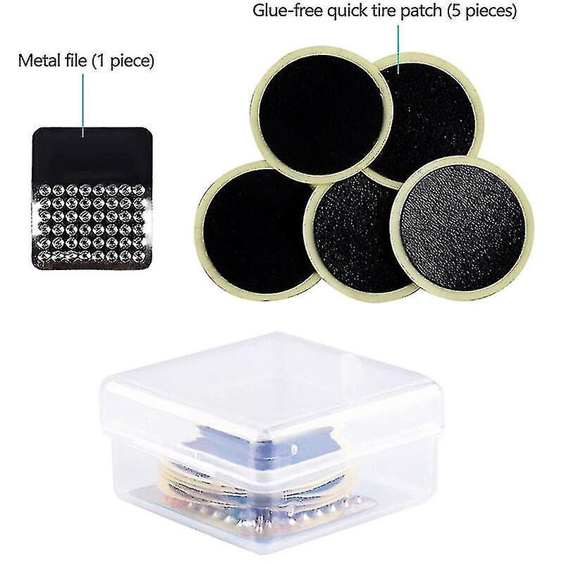 Multifunctional Bicycle Repair Kit, Triangle Bag + Tire Spoon + Tire Patch