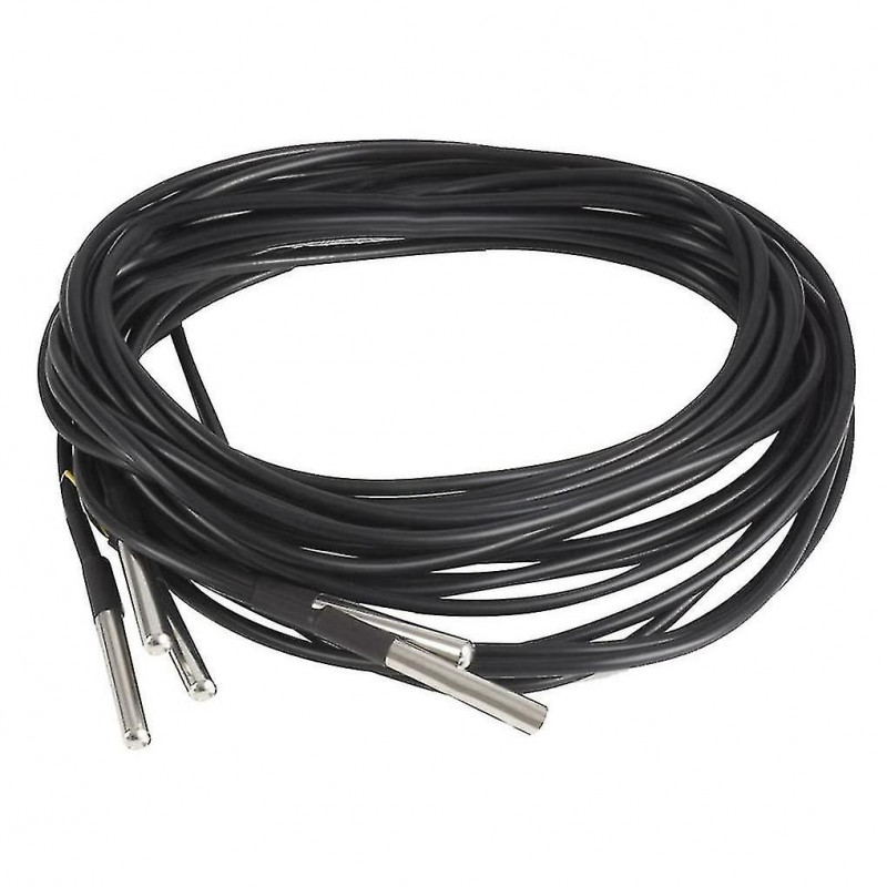 5pcs Waterproof Ds18b20 Temperature Sensor, Digital Temperature Thermal Cable Temperature (-55- +1