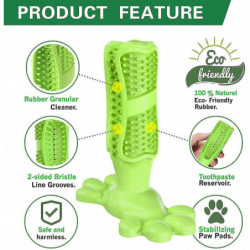 Dog Toothbrush Made Of Natural Rubber, Chew Toy For Teeth Cleaning, Dental Care, Puppy Training (shikai)