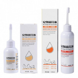 Nettoyant pour oreilles de chat Liquide pour chiens Fournitures de nettoyage pour chiens réduit les secousses de tête