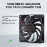 Aquarium Cooling Fan, Fish Tank Heat Dissipation Fan Super Quiet Reptiles Terrarium Fan For Salt Fresh Water