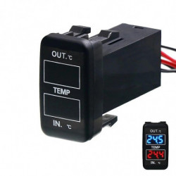 Dual Temperature Display Inside and Outside the Car Dual Temperature Sensor for Toyota Corolla Reiz Prado Prius