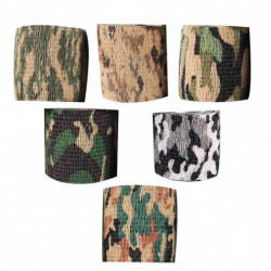 Kaesi6pcs Self-adhesive Outdoor Stretch Camo Camouflage Tape Bandage Hunt Rifle Wrap