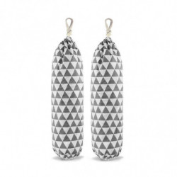 Plastic Bag Holder, Foldable Washable Grocery Bag Dispenser Recycling Shopping Bag Organizer Grocer