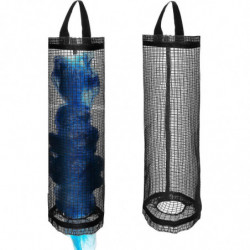 2 Pieces Plastic Bag Holder, Hanging Grocery Bag Holder Trash Bag Holder Foldable Mesh Hanging Storage Bag [...]