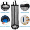 2 Pieces Plastic Bag Holder, Hanging Grocery Bag Holder Trash Bag Holder Foldable Mesh Hanging Storage Bag [...]