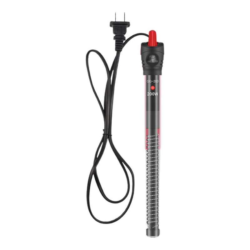 Fish Tank Heater Temperature Adjustable Digital Display Waterproof with Indicator Light Heating Fish