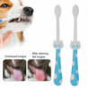 2Pcs Cat Small Dog Toothbrush Kit Cat Dog Dental Care Soft Bristles Cartoon Shape Multi-Functional