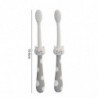 2Pcs Cat Small Dog Toothbrush Kit Cat Dog Dental Care Soft Bristles Cartoon Shape Multi-Functional