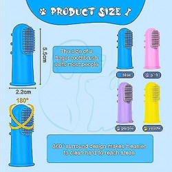 4 Pieces Dog Toothbrush, 360 Silicone Pet Toothbrush For Cleaning Teeth, Dental Care, Finger Dog Toothbrush For [...]