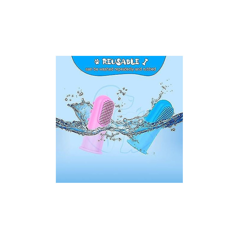 4 Pieces Dog Toothbrush, 360 Silicone Pet Toothbrush For Cleaning Teeth, Dental Care, Finger Dog Toothbrush For [...]