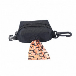 1 distributeur de sacs à déchets noir