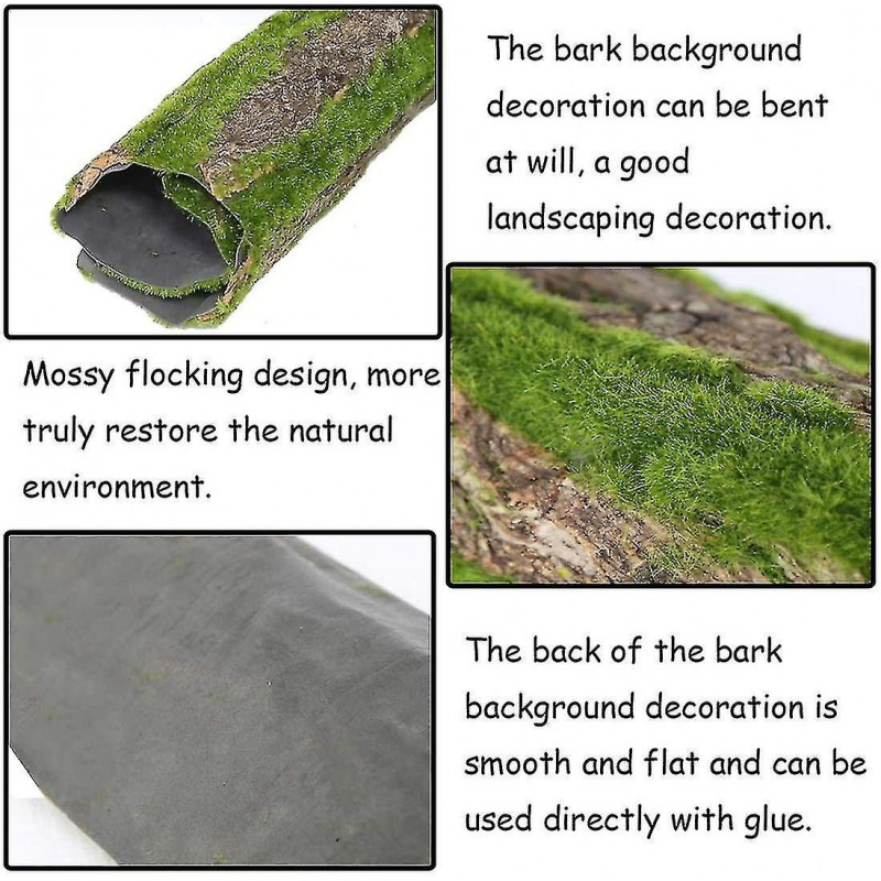 Reptile Terrarium Background,tank Tree Bark Cork Background Backdrop Wall Decor For Lizard Turtle Gecko Beared [...]