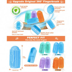 Brosse à dents pour chien Brosse à dents pour chat, kit de brossage des dents pour chien 5pcs, brosse à dents pour [...]