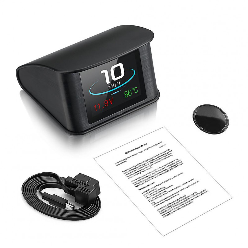 P10 Universal LCD Car Digital GPS OBD Monitor High Clarity HUD Display Gauge
