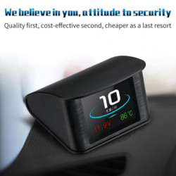 P10 Universal LCD Car Digital GPS OBD Monitor High Clarity HUD Display Gauge