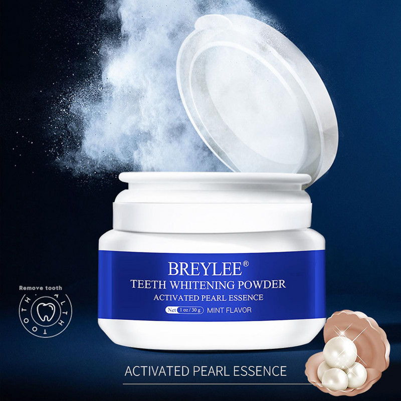 BREYLEE Teeth Cleaning Brightening Powder Stains Removal Oral Hygiene Care Toothpaste
