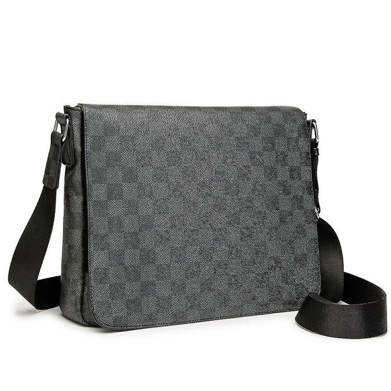 Sac bandoulière à carreaux en cuir Unisexe-mxbc