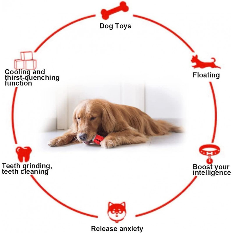 Pet Supplies Dog Chew Toys Multifunctional Dog Molar Dog Toothbrush Swimming Floating Toys-style 1