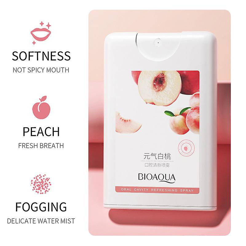 Vital Peach Oral Fresh Spray Sweet Fresh Breath Care Oral Portable Refresher 20ML