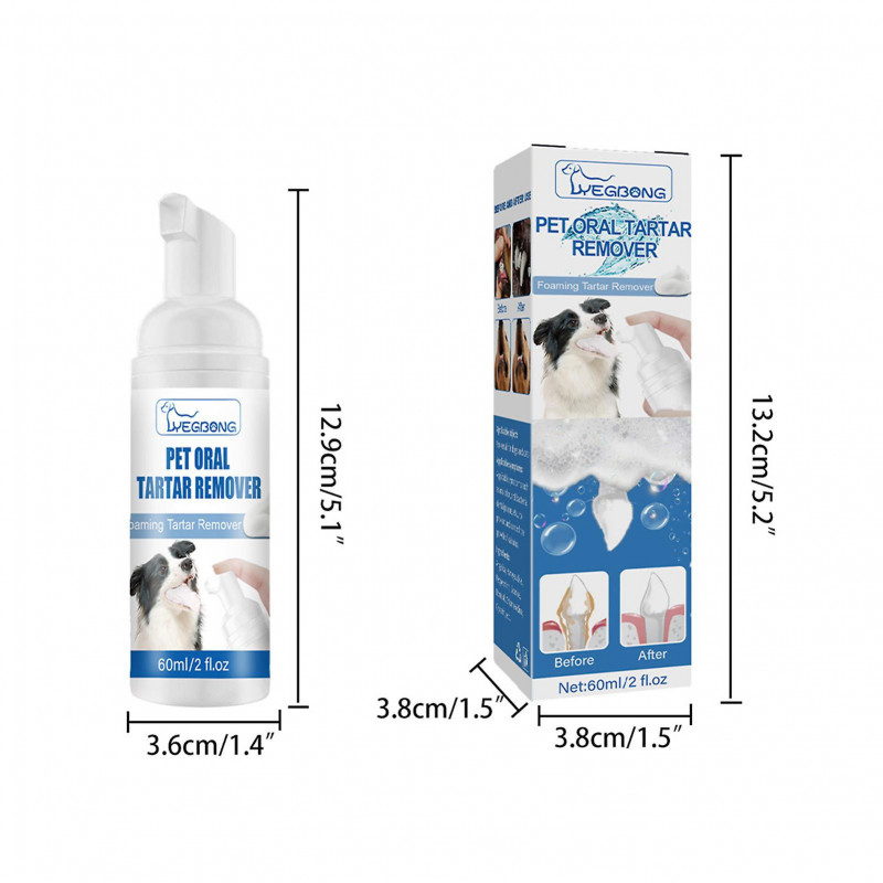 60ML Spray Buccal Pour Animaux De Compagnie Ingrédient Sans Danger Soins Dentaires Non Irritant Prévenir La Carie [...]
