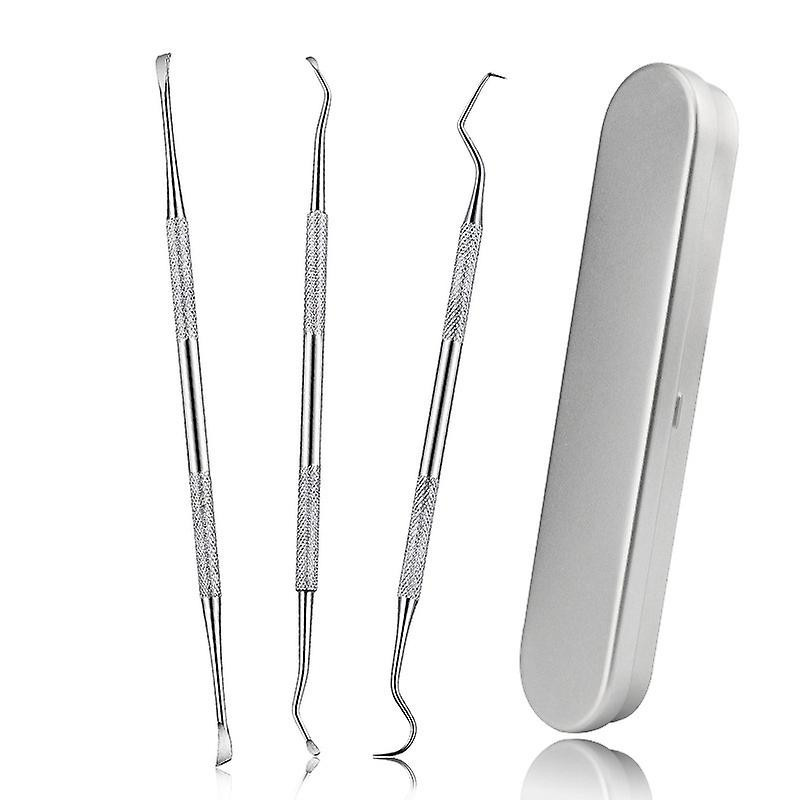 Pet Tooth Scaler Cleaning Set, 3 Pcs Stainless Steel Tartar Remover Plaque Remover For Dogs Cats
