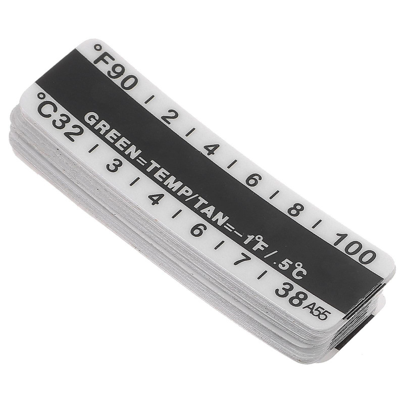 25pcs Urine Temperature Strips Travel Bottle Temperature Stickers 32-38 Centigrade/90-100 Fahrenheit