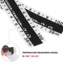 25pcs Urine Temperature Strips Travel Bottle Temperature Stickers 32-38 Centigrade/90-100 Fahrenheit