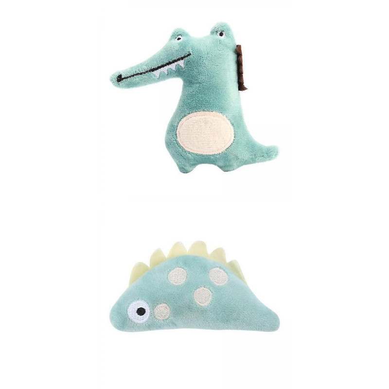 2x Cat Toothbrush Catnip Molar Stick Teeth Cleaner Toys Fish Crocodile