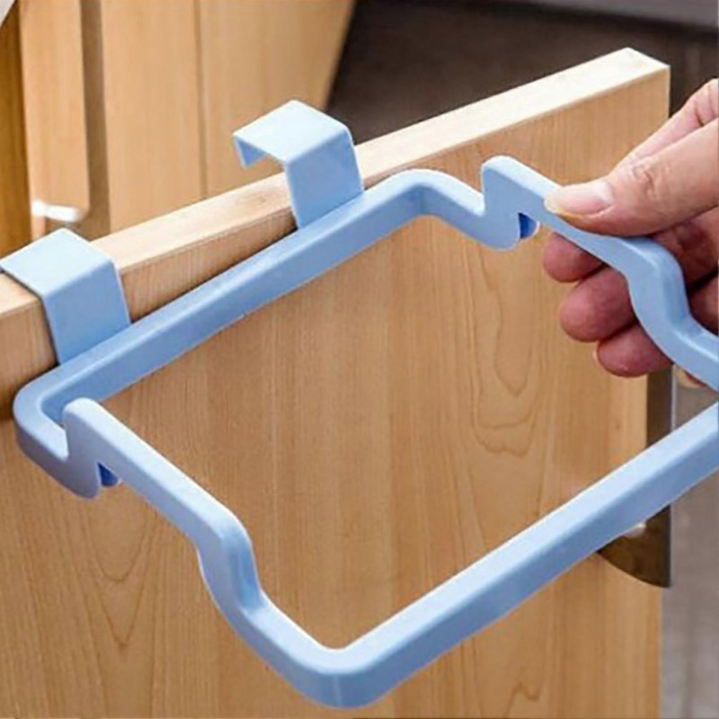 Garbage Bag Holder Saving Space Hanging Heavy Duty Trash Bag Holder Rack for Cabinet Door Kitchen