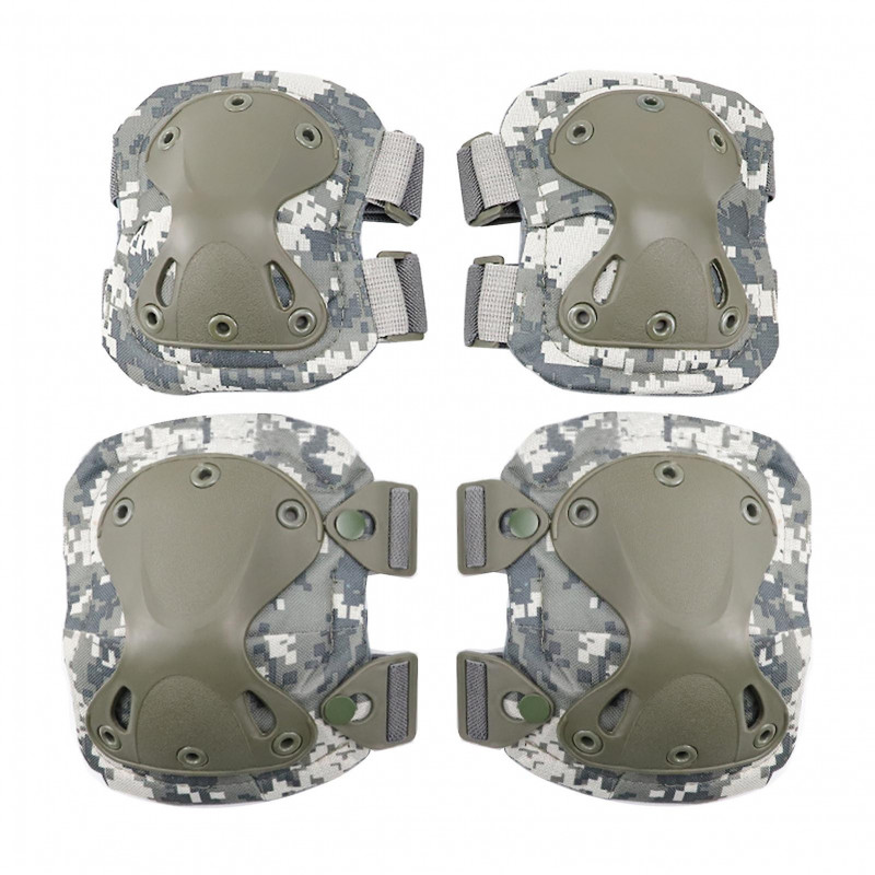 4pcs/pack Knee Pad Brace Elbow Protector Racing Guard Riding Cycling Off Road