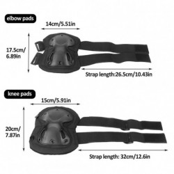 4pcs/pack Knee Pad Brace Elbow Protector Racing Guard Riding Cycling Off Road