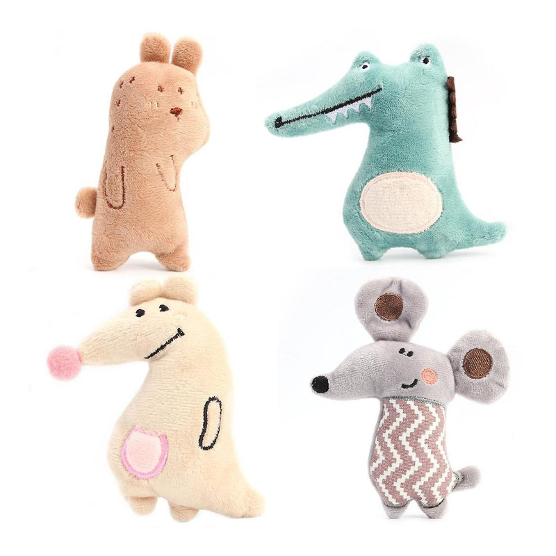 2xcat Kitten Toothbrush Catnip Molar Stick Teeth Cleaner Toy Crocodile