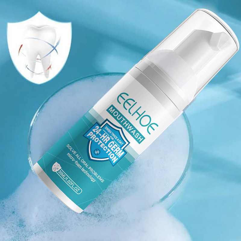 Press Type Teeth Cleaning Mousse Freshing Breath Teeth Brightening Toothpaste