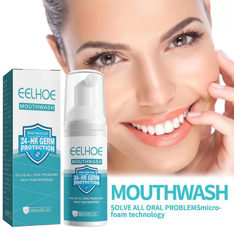 Press Type Teeth Cleaning Mousse Freshing Breath Teeth Brightening Toothpaste