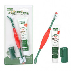 Pet toothbrush set dog toothpaste toothbrush finger brush combo set dog oral teeth cleaning supplies