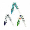 3pcs Cartoon Baby Pacifiers Leashes Holder Portable