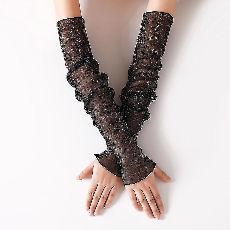 Femme Protection Solaire Glace Soie Bras Manche et Housse de Pied Double Usage